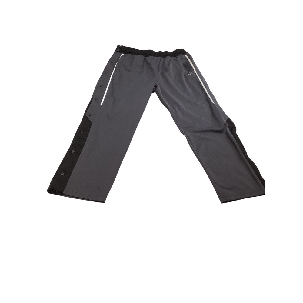 Vintage AND1 Tear-away Snap Basketball Pants Men's XL Gray Y2K 90's Baggy Retro